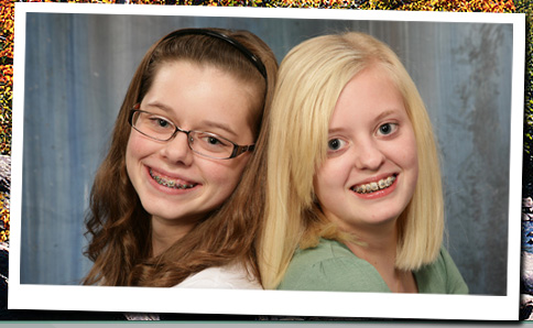 stock photo of kids with braces