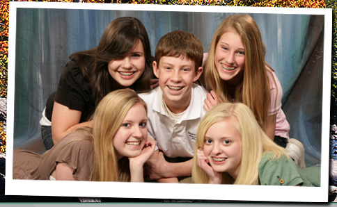 stock photo of a girl with a retainer